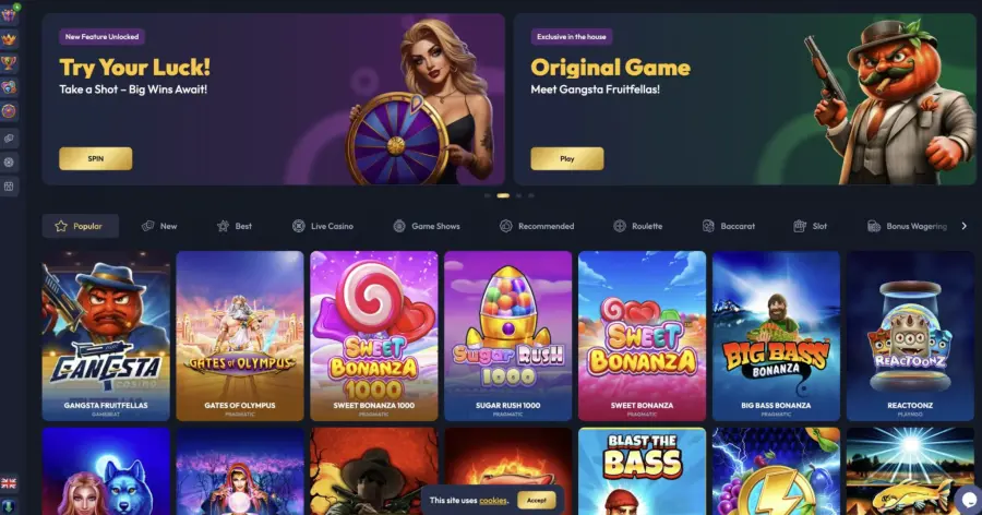 Gangsta Casino RTP