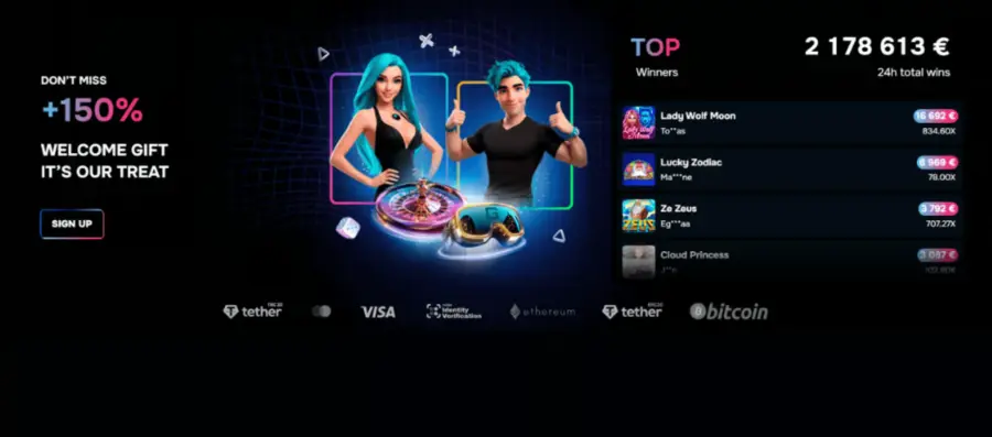 Gizbo Casino bonusai